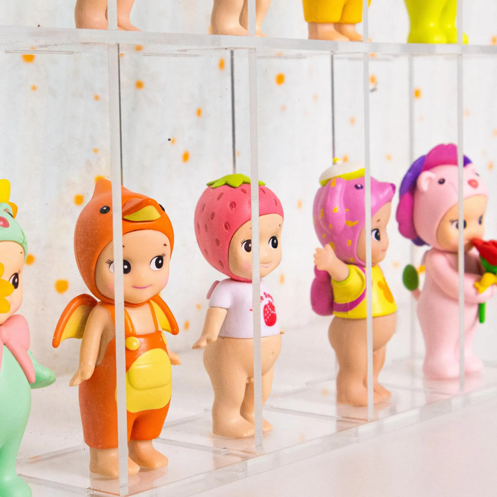 Clear Acrylic Cubby Shelf | Sonny Angel & Smiski Display Case | Mini Figure Organizer | Kawaii Desk Decor | Collector Shelf