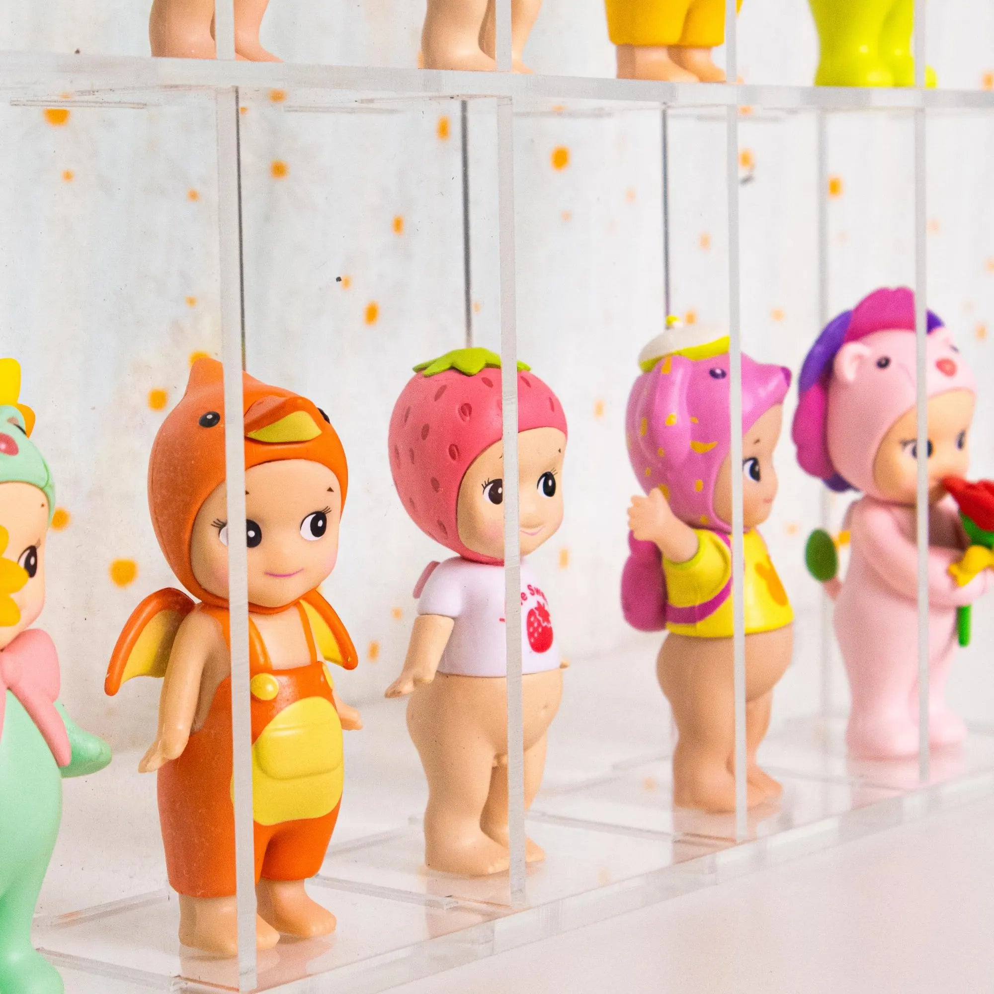 Clear Acrylic Cubby Shelf | Sonny Angel & Smiski Display Case | Mini Figure Organizer | Kawaii Desk Decor | Collector Shelf