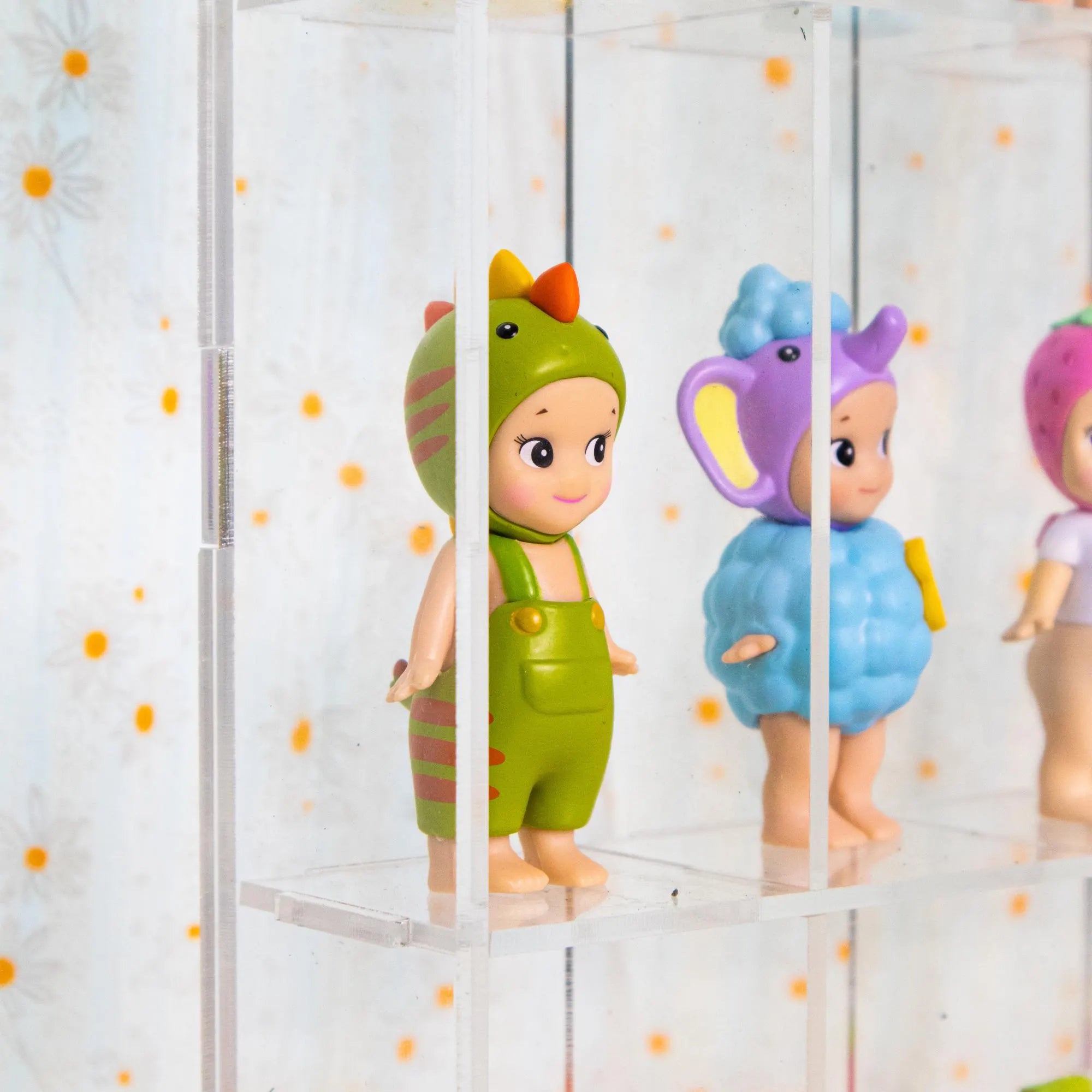 Clear Acrylic Cubby Shelf | Sonny Angel & Smiski Display Case | Mini Figure Organizer | Kawaii Desk Decor | Collector Shelf