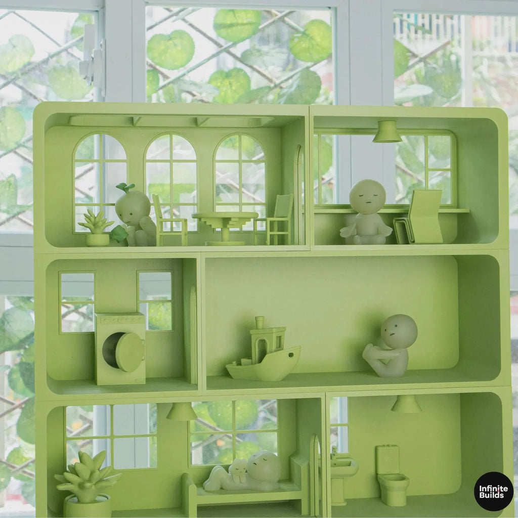 5 Tier Giant Smiski House Mansion Shelf | Mini Room Display | Smiski Shelf Organizer | Miniature Room Decor | Gift for Smiski Lovers