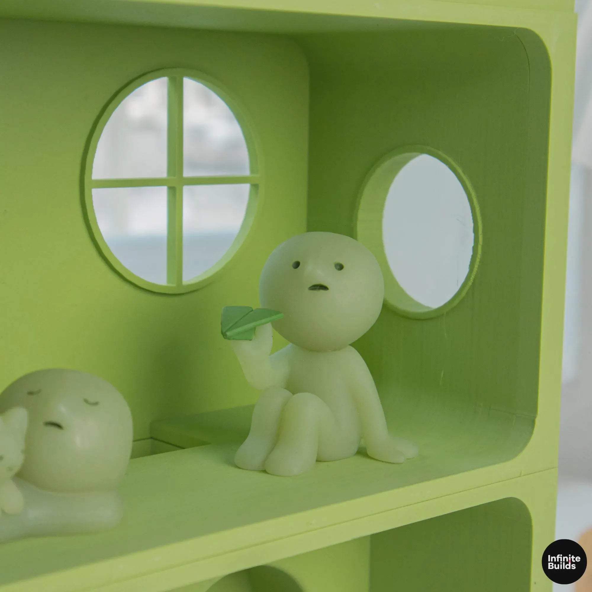 5 Tier Giant Smiski House Mansion Shelf | Mini Room Display | Smiski Shelf Organizer | Miniature Room Decor | Gift for Smiski Lovers