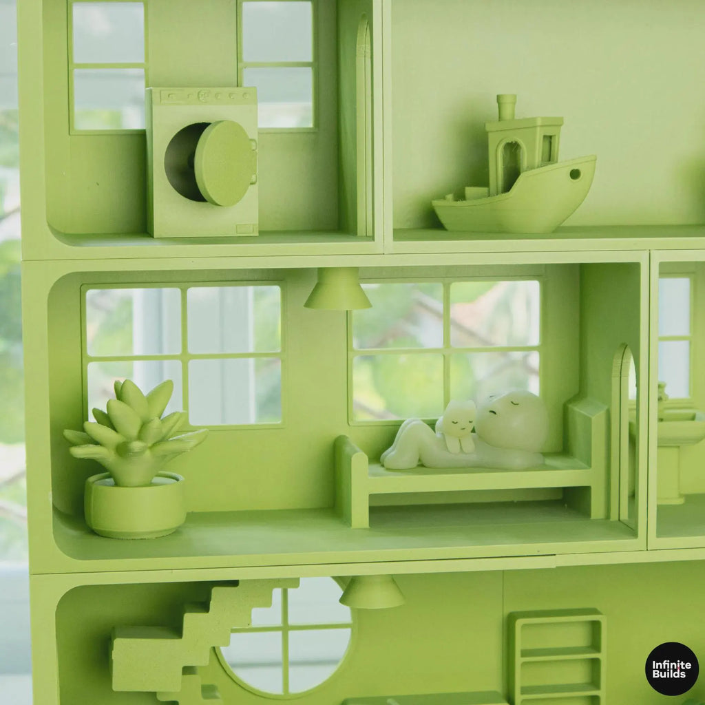 5 Tier Giant Smiski House Mansion Shelf | Mini Room Display | Smiski Shelf Organizer | Miniature Room Decor | Gift for Smiski Lovers