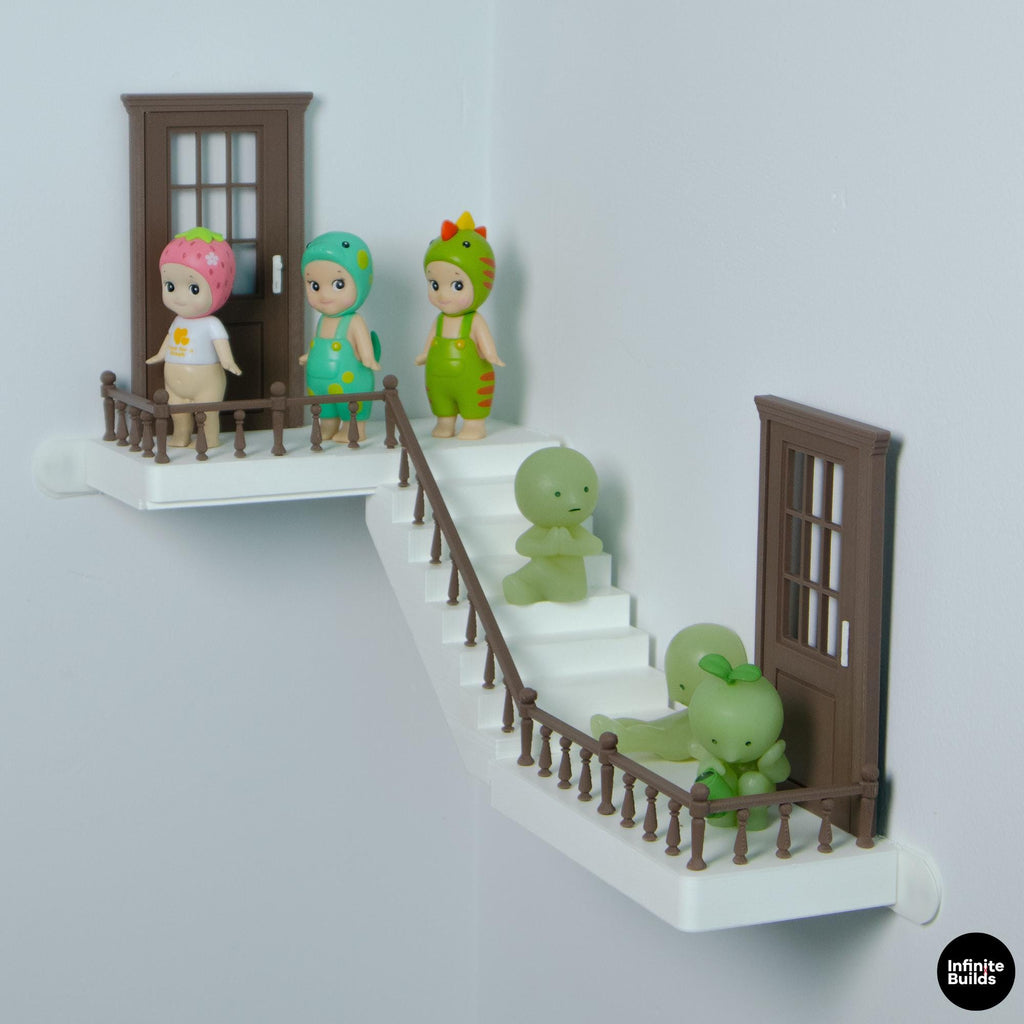 Sonny Angel & Smiski Floating Stair Shelf