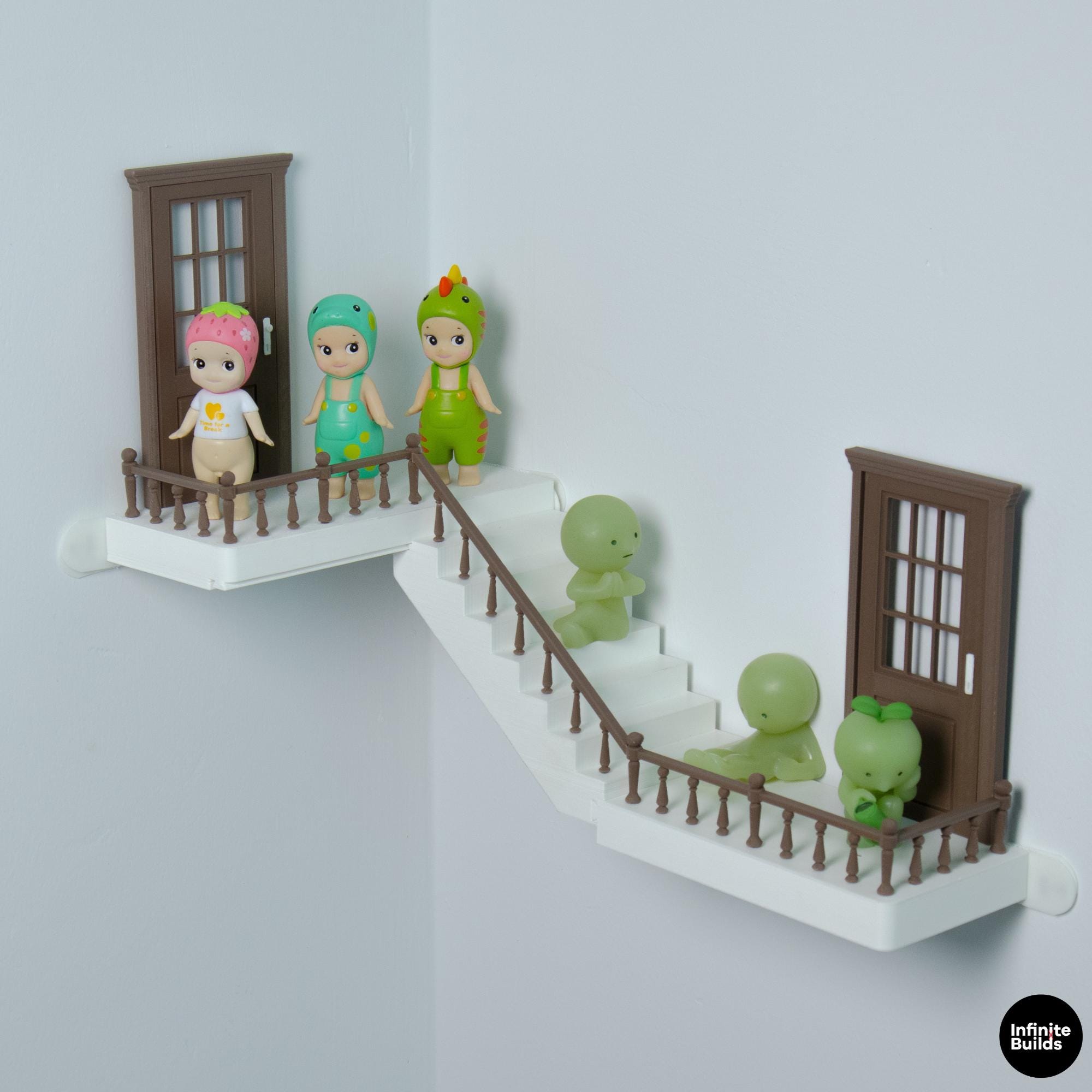 Sonny Angel & Smiski Floating Stair Shelf