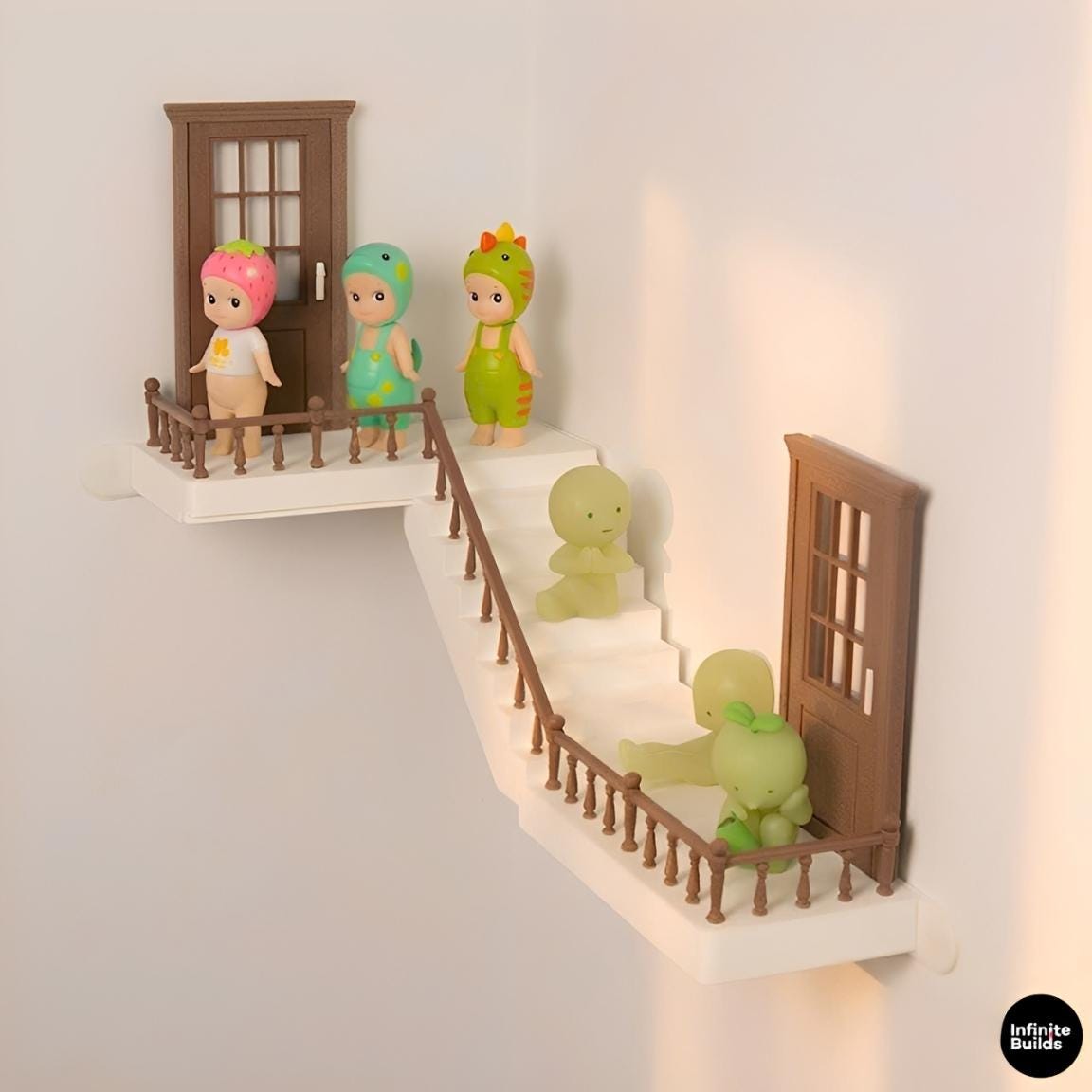 Sonny Angel & Smiski Floating Stair Shelf