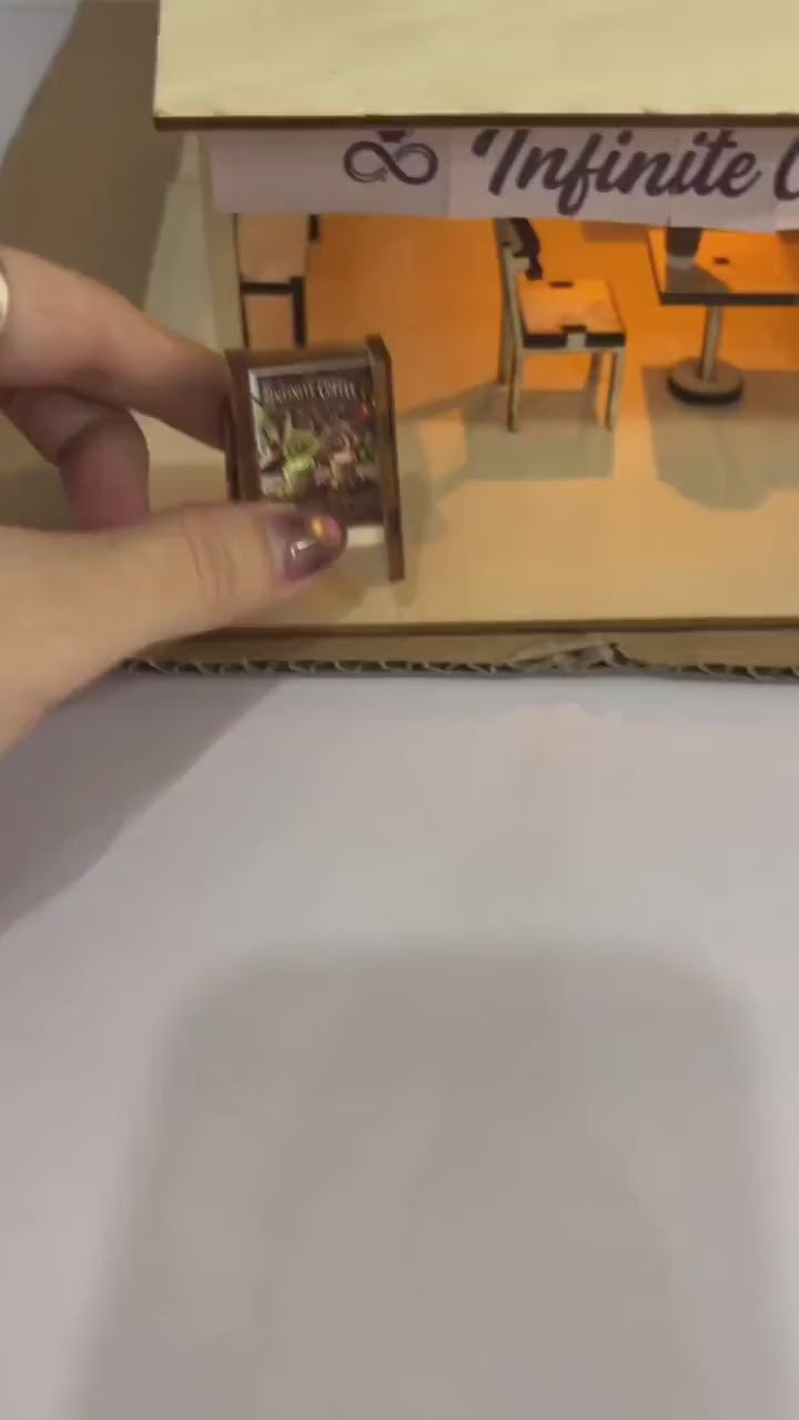 Modern Coffee Shop Miniature Kit 1:32