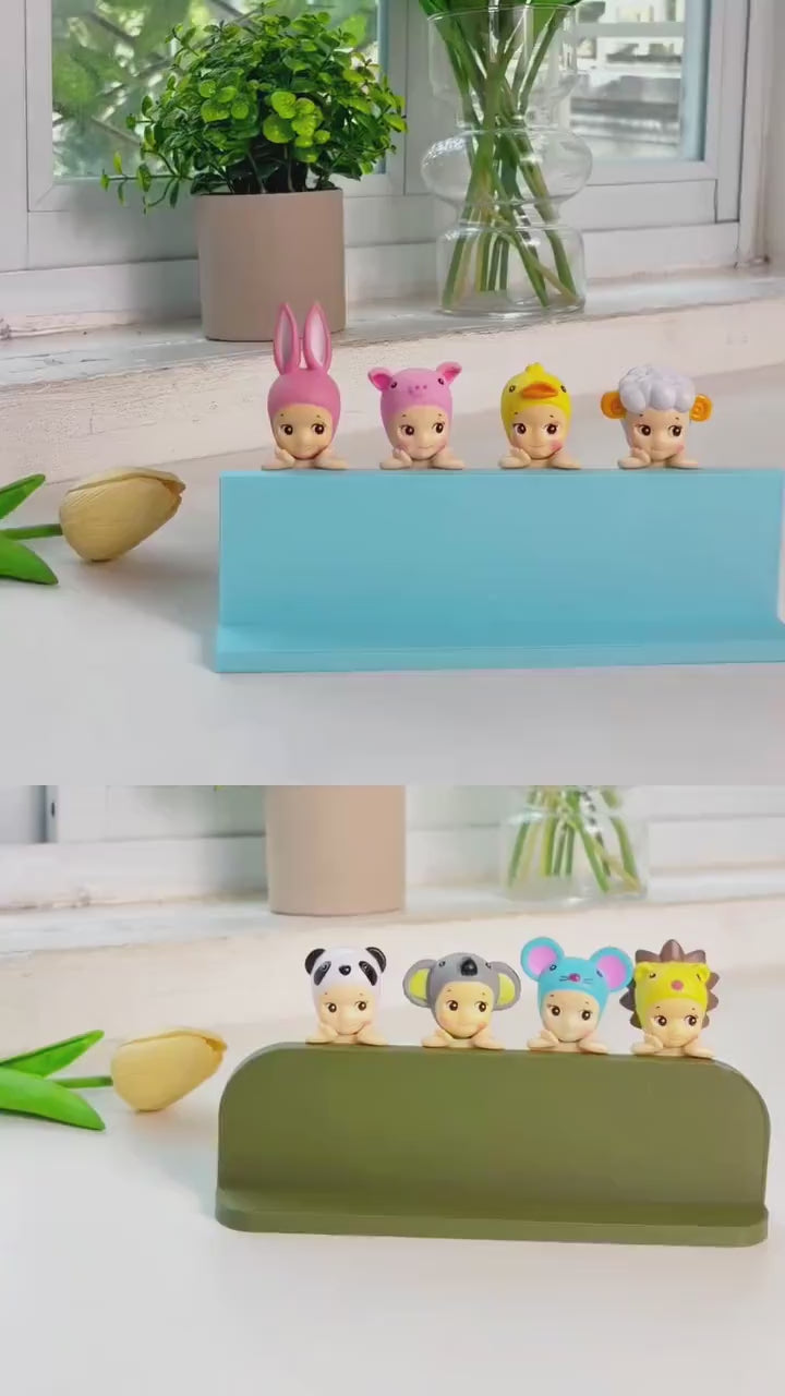 Sonny Angel Hippers Display Stand | 1:12 Scale | 3D Printed PLA Shelf | Desk Decor Organizer | Kawaii Display | Gift for Collectors