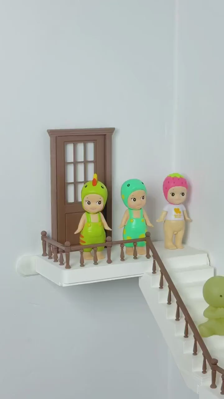 Sonny Angel & Smiski Floating Stair Shelf