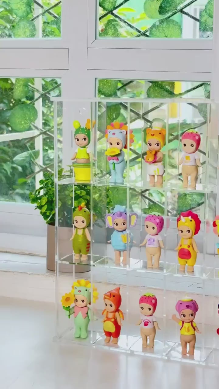 Clear Acrylic Cubby Shelf | Sonny Angel & Smiski Display Case | Mini Figure Organizer | Kawaii Desk Decor | Collector Shelf