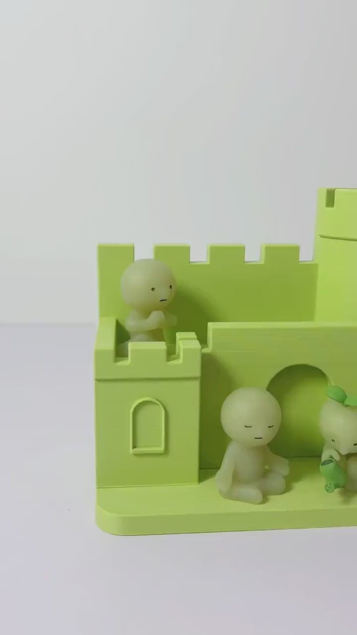 Smiski Castle Shelf with Pencil Holder